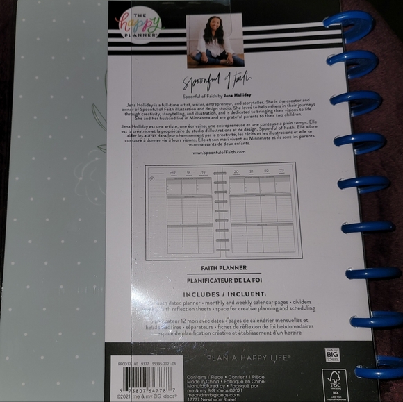 NWT Sealed The Happy Planner Spoonfull of Faith CLASSIC size - Picture 8 of 8